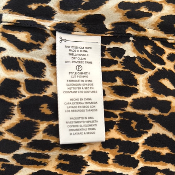 Equipment Leopard Print Button-Up Shirt - Picture 3 of 9
